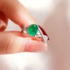 Custom Emerald Rings – Handcrafted Cabochon Emerald Ring