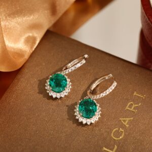 1212-6 Teardrop Emerald Earrings | Eternal Elegance, Timeless Beauty