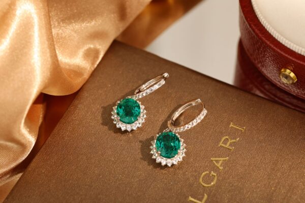 1212-6 Teardrop Emerald Earrings | Eternal Elegance, Timeless Beauty